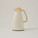 Dallaty vacuum flask chrome and beige 1L image number 0