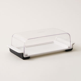 OXO plastic wide butter dish server, 226g, 7.9"* 3.7"* 2.4"