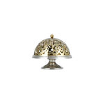 Caligraphy Dome Cake Stand With Base nickel Plated image number 0