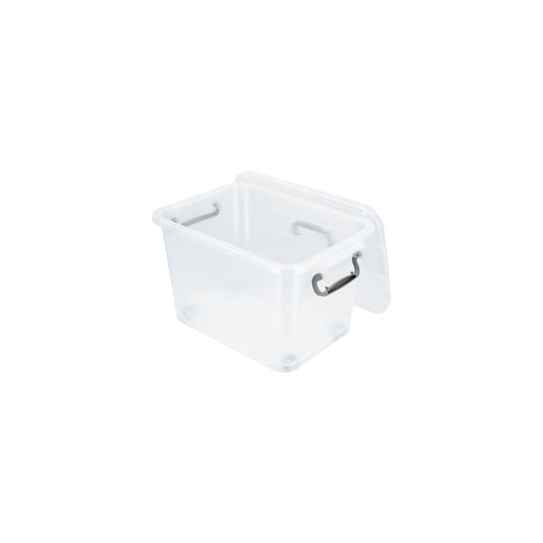 STORAGE BOX with HANDLE ON LID PLASTIC image number 4