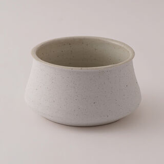 Homez Ceramic Decor Pot, Beige 18*18*10 Cm