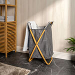 Laundry Bamboo X Frame Hamper image number 4
