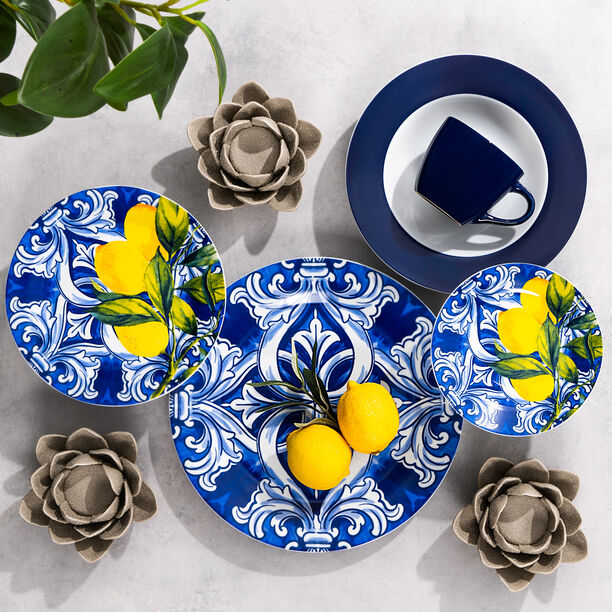 La Mesa blue porcelain 20 pcs dinner set image number 0