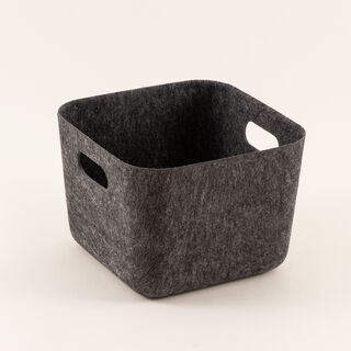 Homez Storage Basket, Dark Grey 25*25*18 Cm