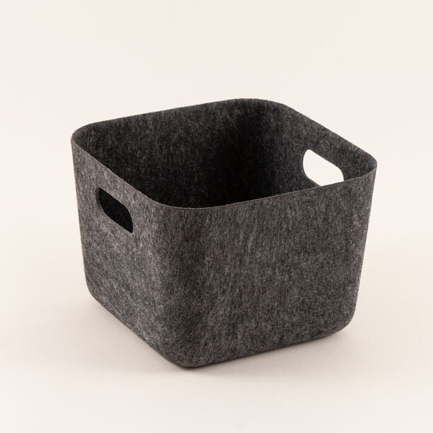 Homez Storage Basket, Dark Grey 25*25*18 Cm image number 0