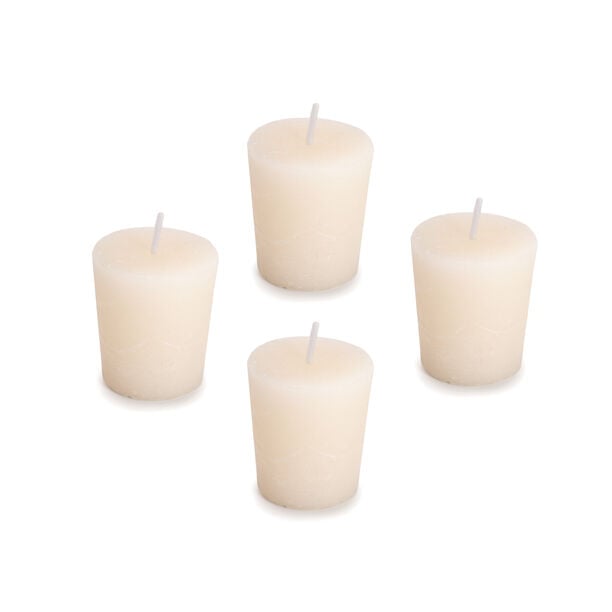 4 Pieces Votive Candle Ivory Vanilla  image number 0