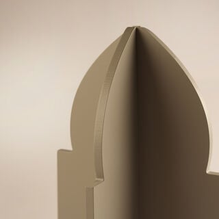 Homez arched wooden Ramadan decorative piece, green 35*14*14cm