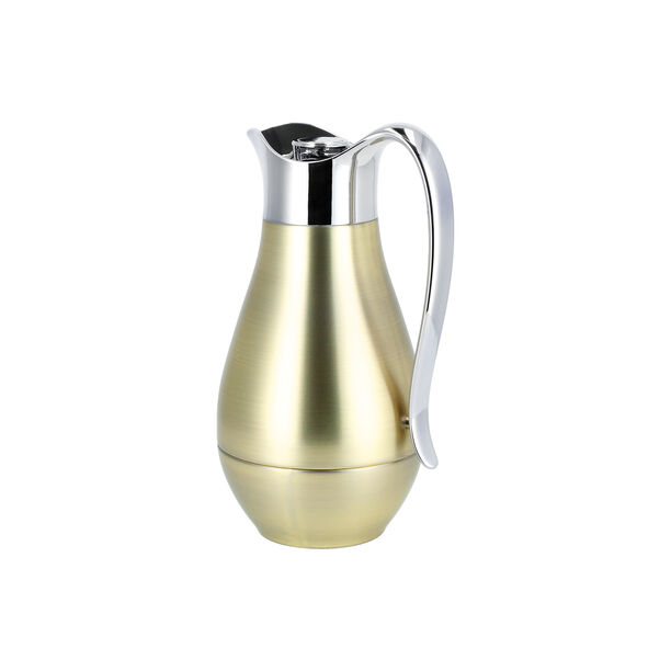 Dallaty steel vacuum flask navy blue/gold 1L image number 1