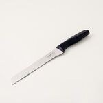 Alberto 6 piece stainless steel and black wood knife block set image number 8