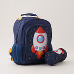Small backpack with pencil case, 12 inches, Rocket image number 0