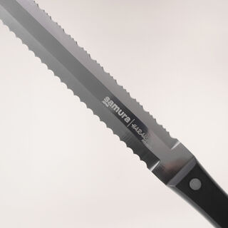 Samura super set of 8 stainless steel knives, black