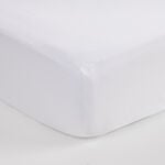 Boutique Blanche Fitted Sheet 100% Egyptian Cotton 400Tc Super King, White 200*200 Cm image number 0