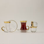 18 Piece Tea Set Gold Rim image number 0