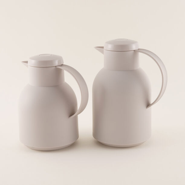Dallety Plastic Vacuum Flask 2 Pieces Set Gray image number 0