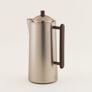 Dallaty steel vacuum flask set 1L, brown