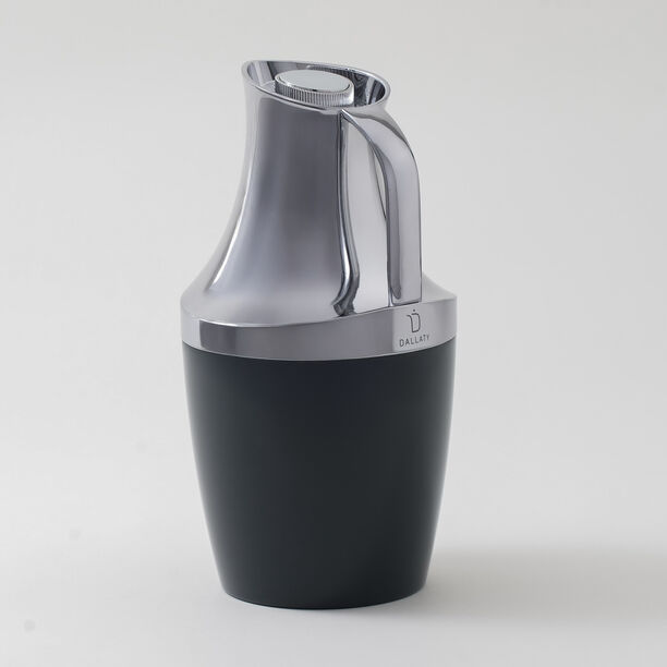 Dallaty 1L stainless steel vacuum flask in black image number 1