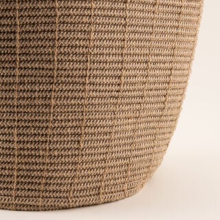 Homez jute storage basket woven 39*39*34cm, brown