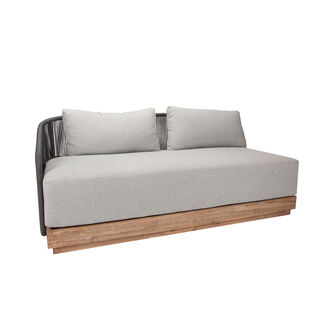 Lux L shaped patio set 2pcs, gray