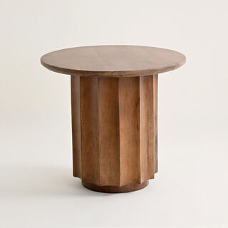 Homez side table wood in brown, 50*55*55cm
