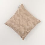 Cottage embroidered cotton chambray cushion 45*45cm image number 0