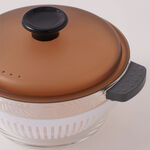 Alberto borosilicate glass mixing bowl with filler basket 1L image number 2