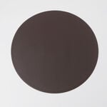 La Mesa 4pcs imitation leather round placemat, brown 38*38cm image number 0