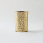 Homez aluminium tumbler, gold 7*7*11 cm image number 0