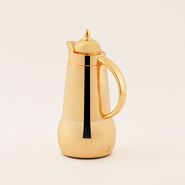 "دلتي طقم دلة ستيل قطعتين 1 لتر، ذهبي image number 2
