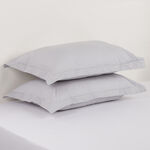 Cottage Cotton Percale 200Tc Pillowcase Set 2 Pcs, Grey 50*75Cm image number 0