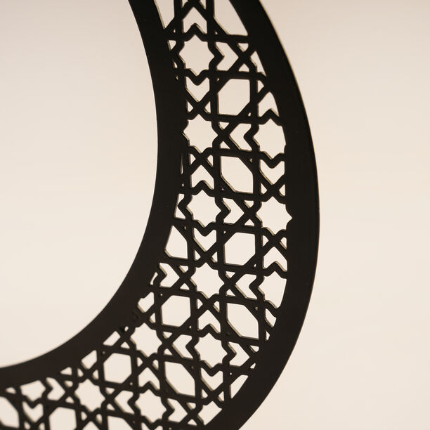 Homez Ramadan Decorative Crescent Design With Base, Black 32*9*29.5Cm image number 1