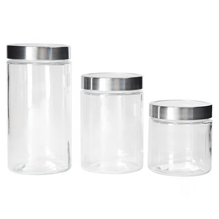 Alberto Container Set 3 Pieces Glass