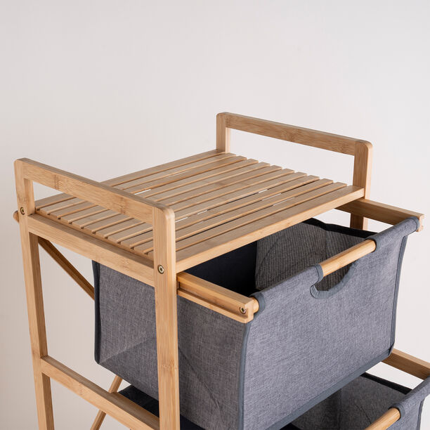3 Tiers Bamboo Storage Drawers image number 4