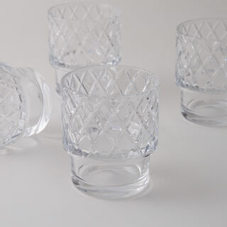 La Mesa set of glass tumbler 4pcs 10cm