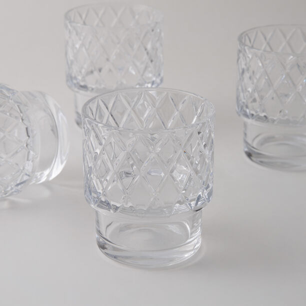 La Mesa set of glass tumbler 4pcs 10cm image number 0