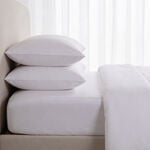 Boutique Blanche Fitted Sheet 100% Tencel 300Tc King, White 180*200 Cm image number 2