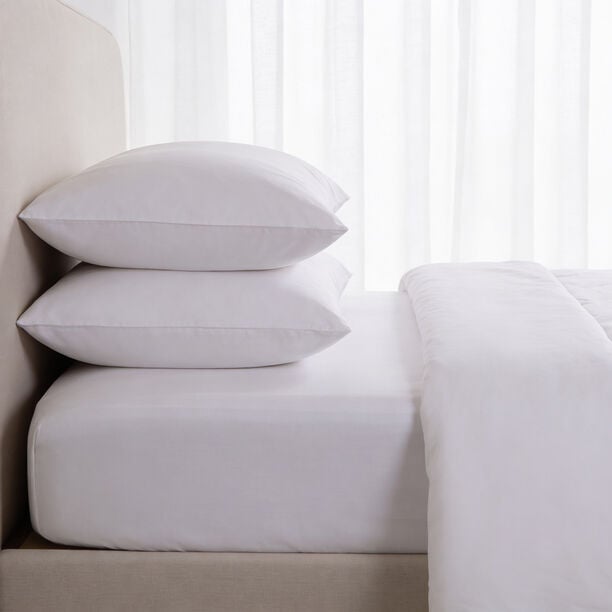 Boutique Blanche Fitted Sheet 100% Tencel 300Tc King, White 180*200 Cm image number 2