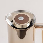 Dallaty 1L champagne gold steel vacuum flask with wooden handle image number 2