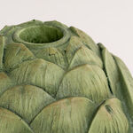 Green resin candleholder 15.5*15.5*16.3 cm image number 1