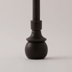 Homez soya wax mono candle, black 8*30cm image number 2