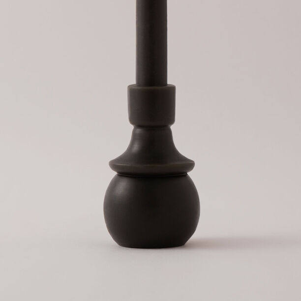 Homez soya wax mono candle, black 8*30cm image number 2