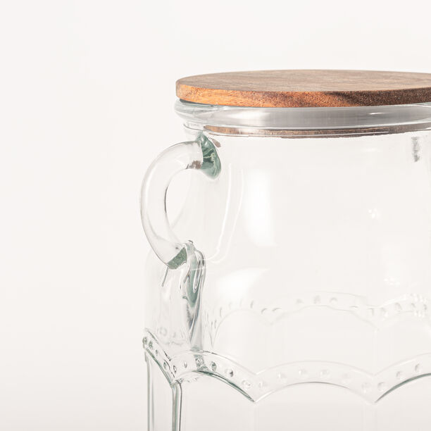 La Mesa 2 pcs glass juice dispensser with wooden base 3.1 L image number 5