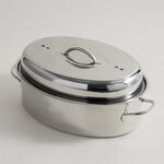 Alberto stainless steel roasting pan with rack 42*30.5*12.5cm image number 1