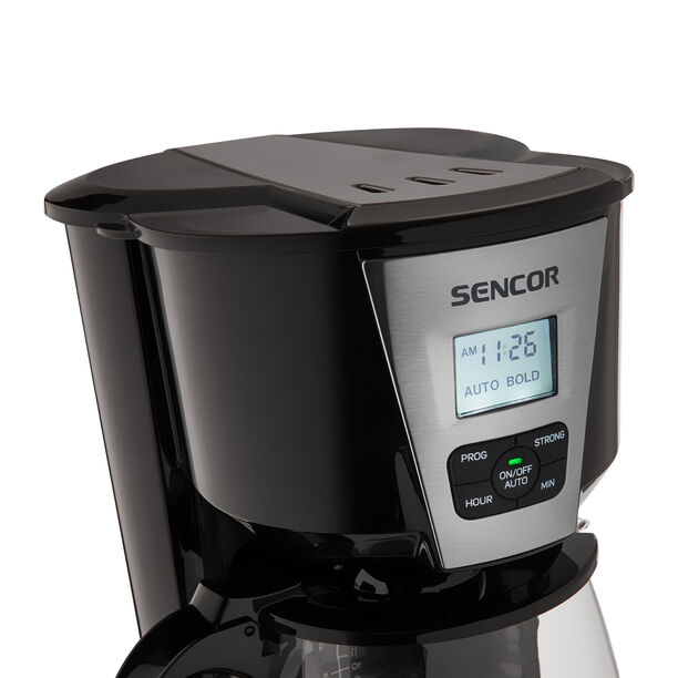 Sencor electric black coffee maker 1000W, 1.8L image number 6