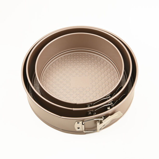Alberto 3Pcs Cake Pan Set Carbon Steel 20,23,25Cm image number 0
