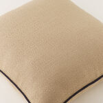 Homez Beige Charcoal Border Cushion Cover, 45*45Cm image number 3