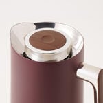 Dallaty 1L red steel vacuum flask with wooden handle image number 2