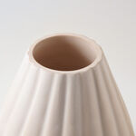 Homez Clay Stone Vase 27*27*33Cm, Offwhite image number 2