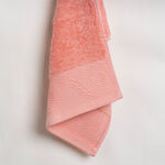 100% cotton, embroidered hand towel, peach 30*50 cm image number 0