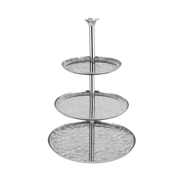 Ottoman Stainless Steel 3 Tier Cake Stand Plate image number 2