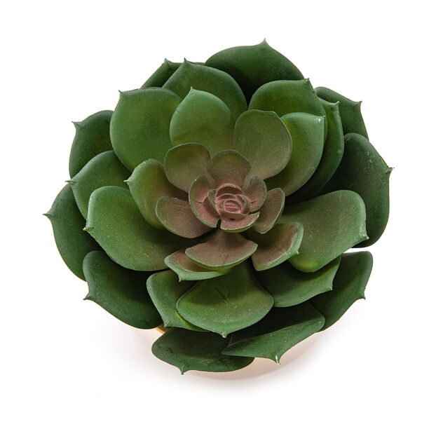 Aritificial lotus plant in a ceramic pot image number 3